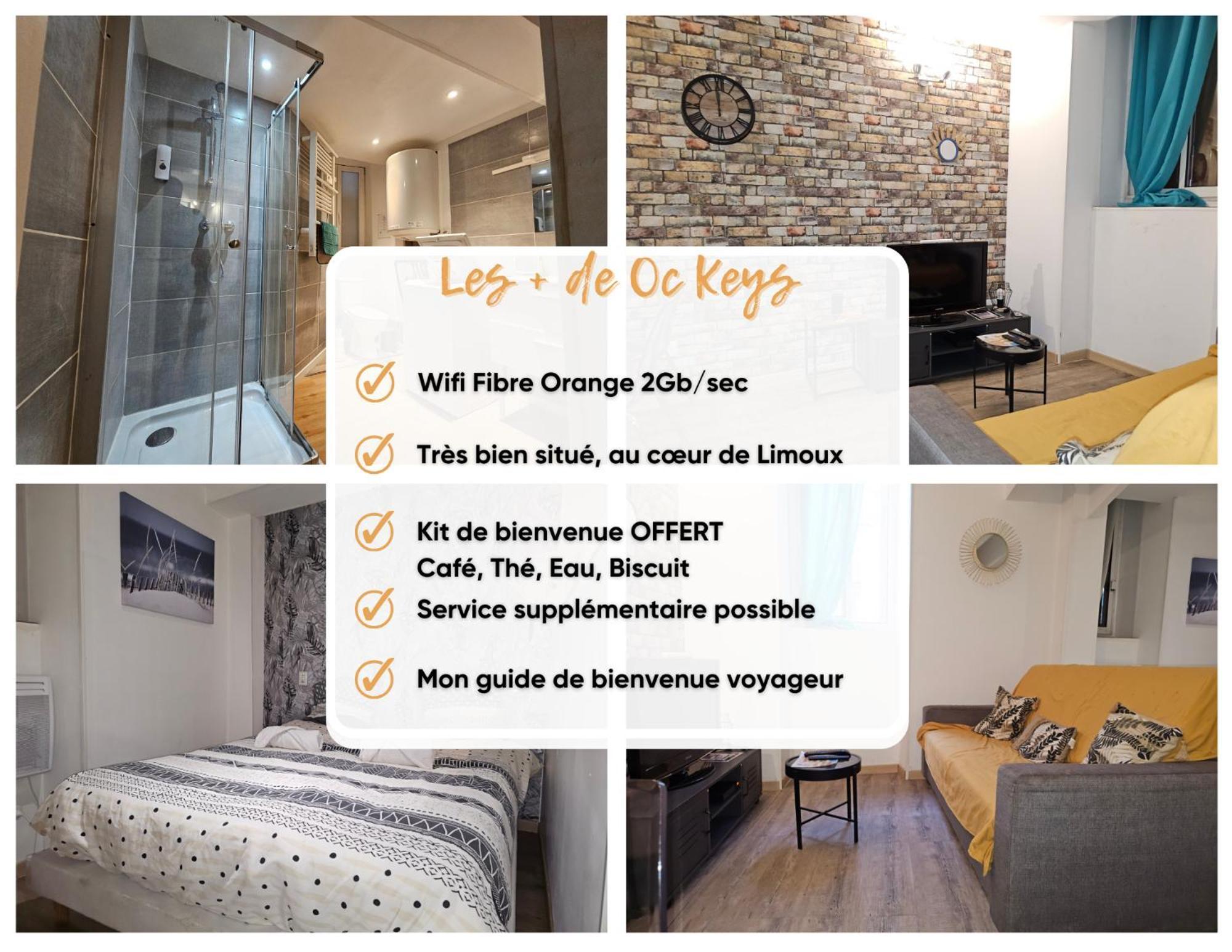 Le Cathare-Limoux-Wifi-Parking Free-Oc-Keys Apartment Bagian luar foto